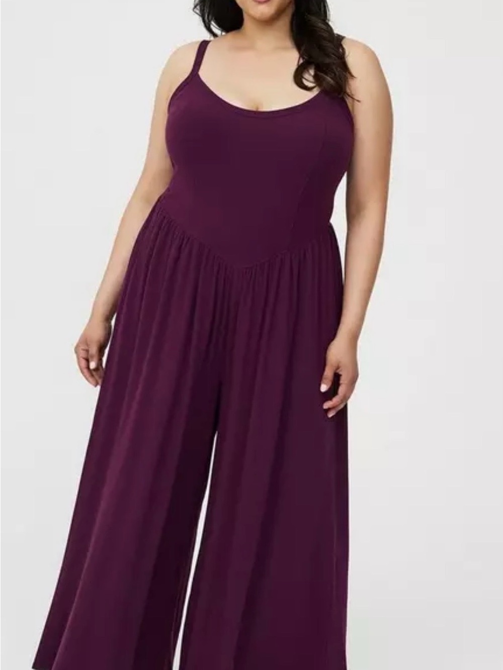 Plus Size Plum Wide-Leg Jumpsuit torrid size 1